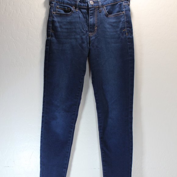 Aeropostale High Waisted Jeggings Dark Wash Stretch Jeans size 2 - Picture 8 of 9